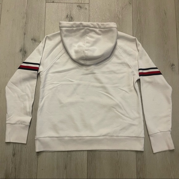 Tommy Hilfiger White Pullover Hoodie Size Large - Picture 10 of 10